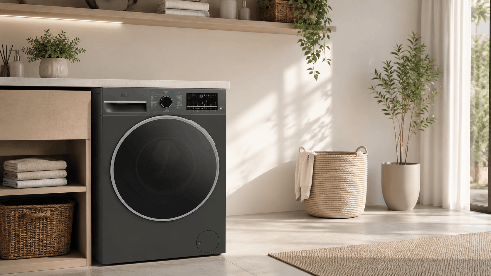 Lave Linge Frontal BEKO B5WFT612400MG 12kg - Noir